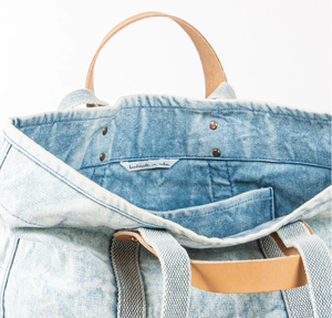 Small East West Tote - Acid Wash
