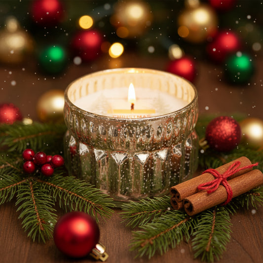 Field+Fleur Christmas 2 Wick Candle