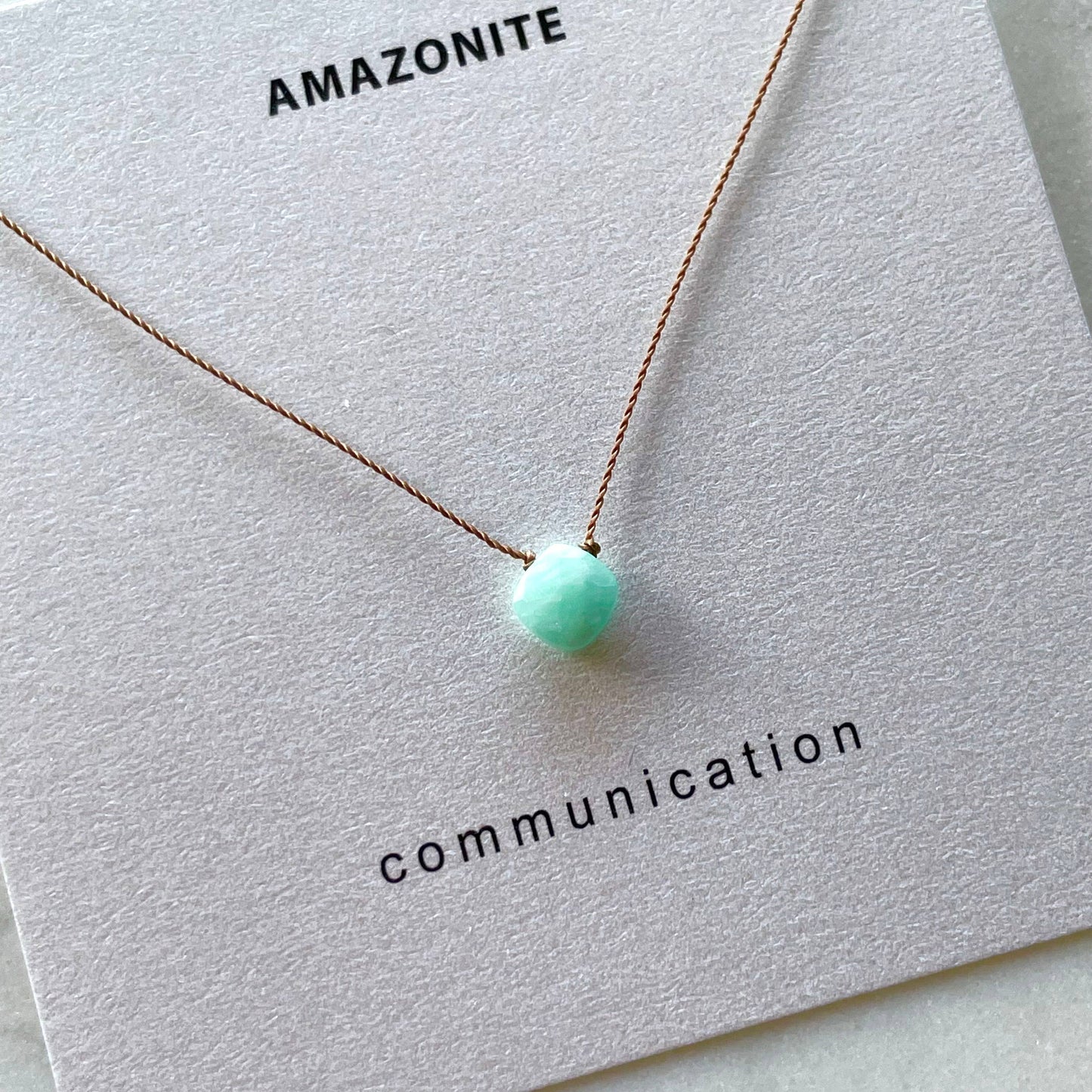 Communication-Amazonite Necklace