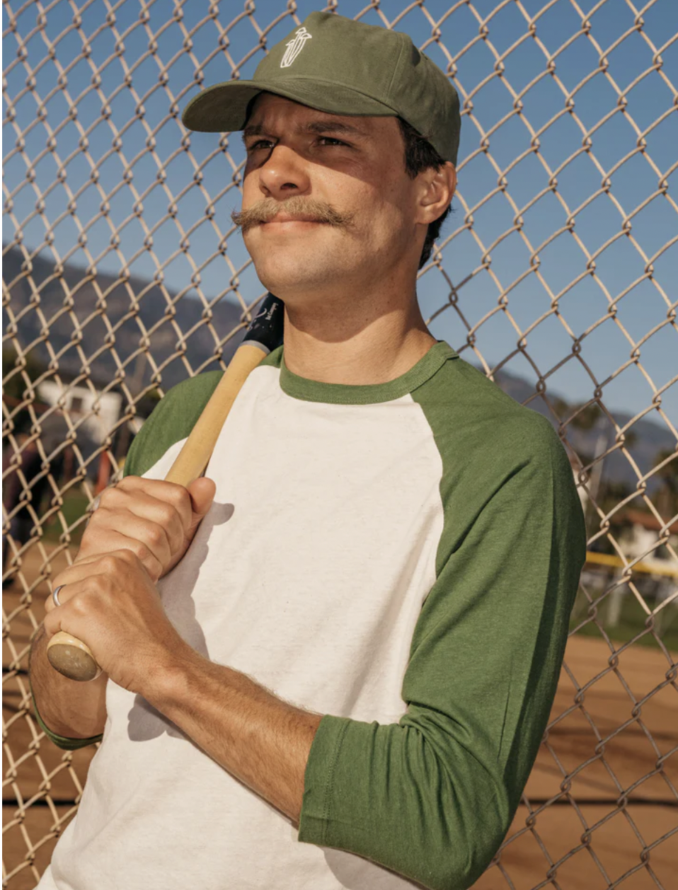 Hemp Baseball Tee - True Green