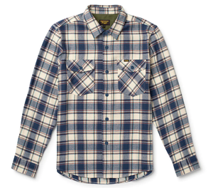 Calico Flannel - Natural Blue