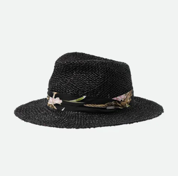 Aloha Straw Fedora - Black