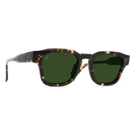 Rece Sunglasses - Brindle Tortoise / Green Polarized