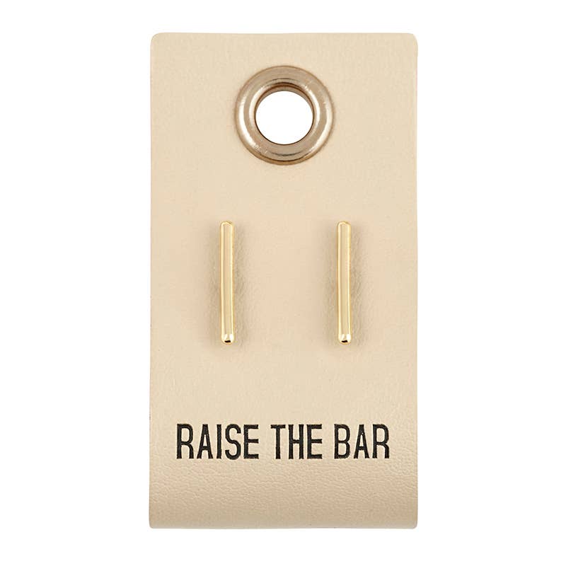 Gold Bar Earrings