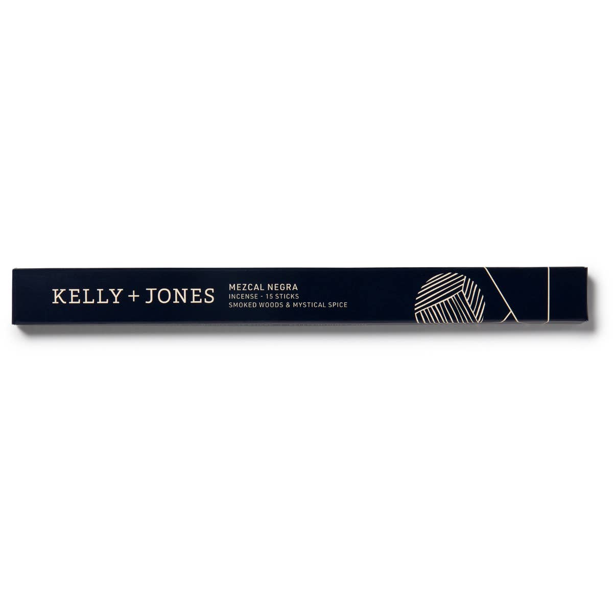 Kelly + Jones Mezcal Negra incense stick packaging on a white background