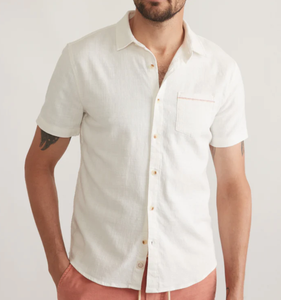 Stretch Selvage S/S Shirt - Natural