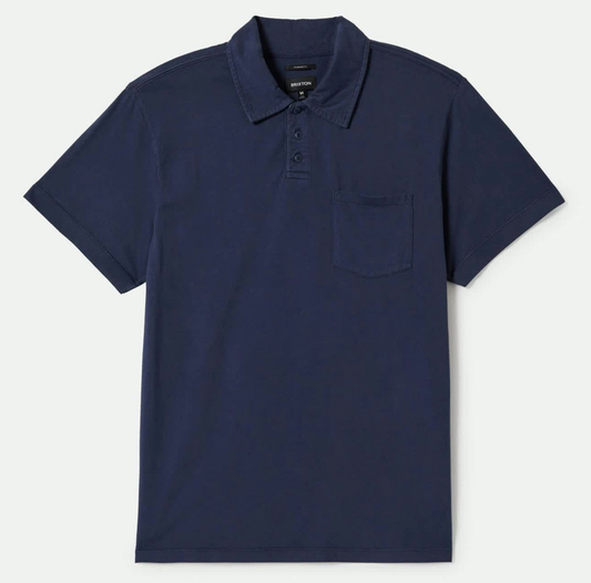 Vintage Wash S/S Polo - Navy