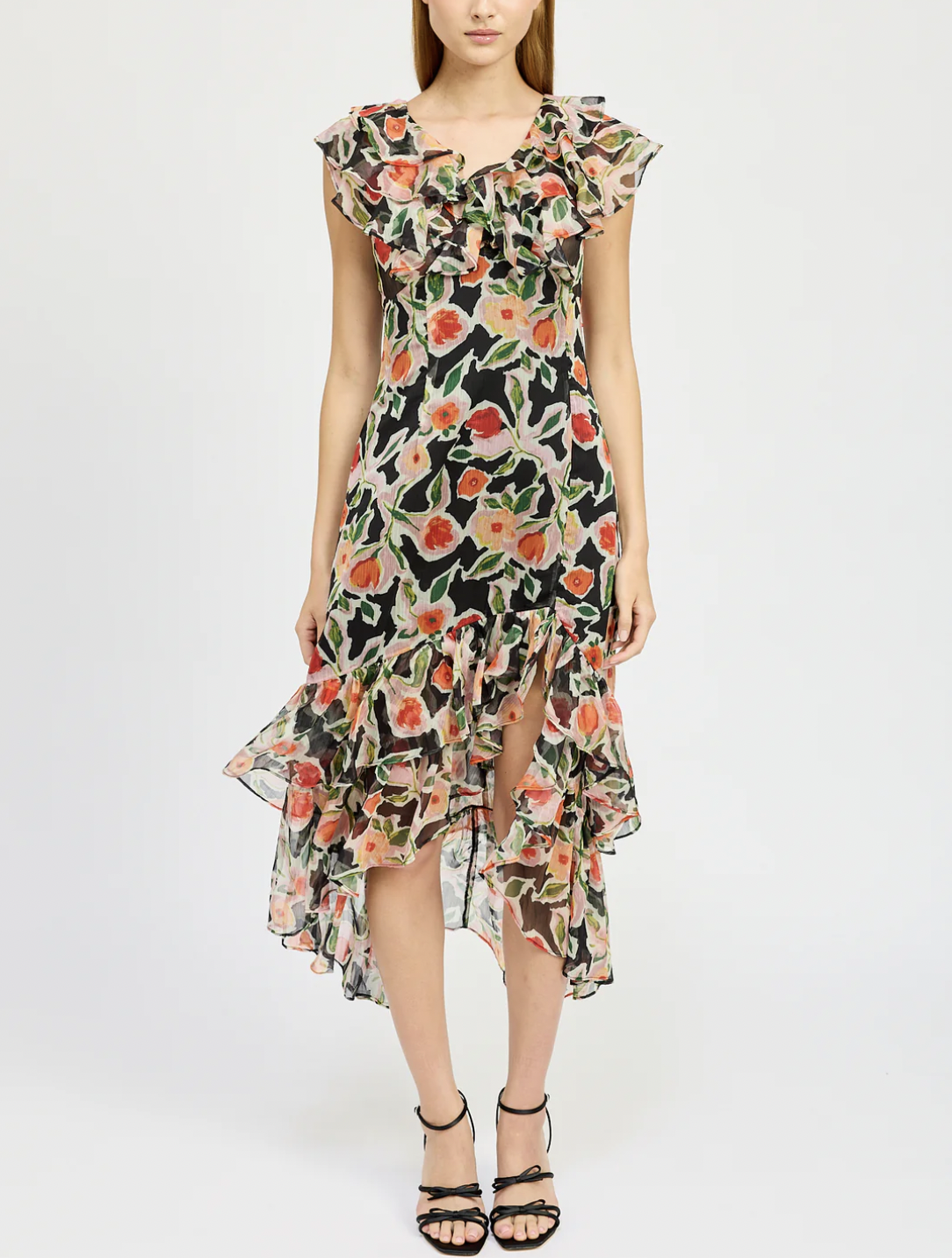 Eden Maxi Dress - Black/Red