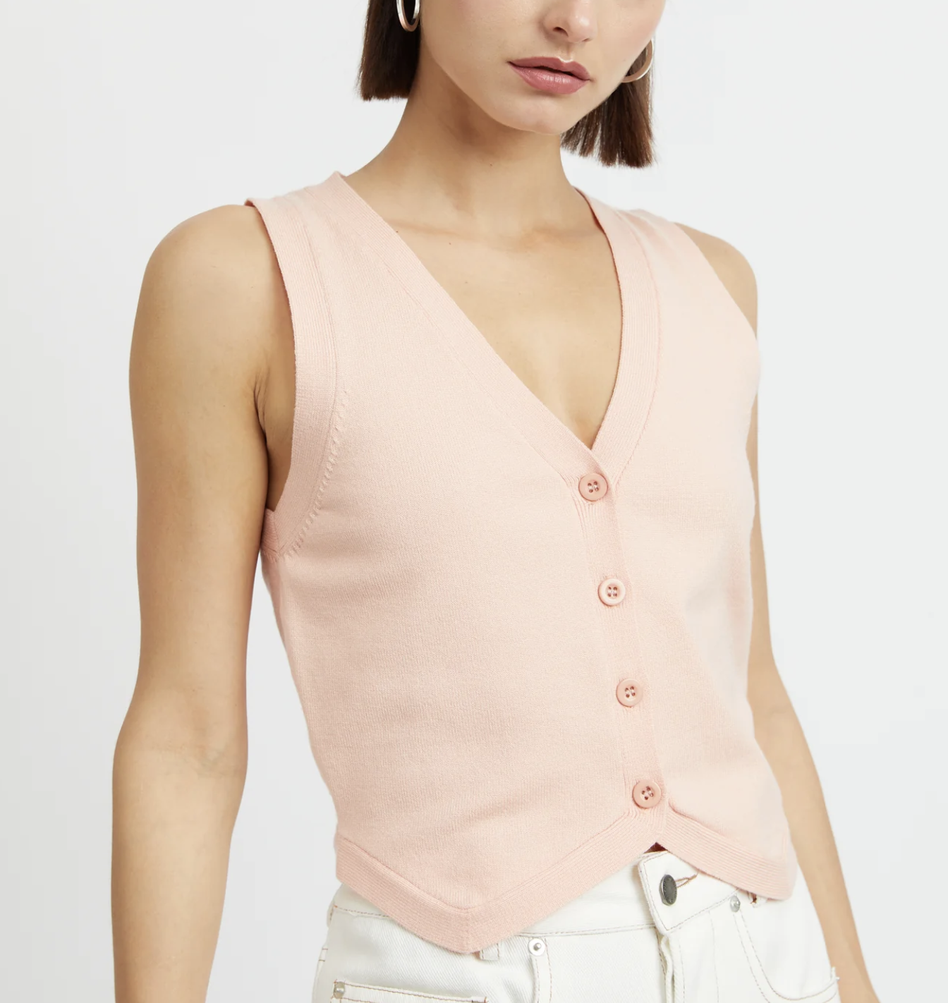 Brigitte Vest - Light Pink