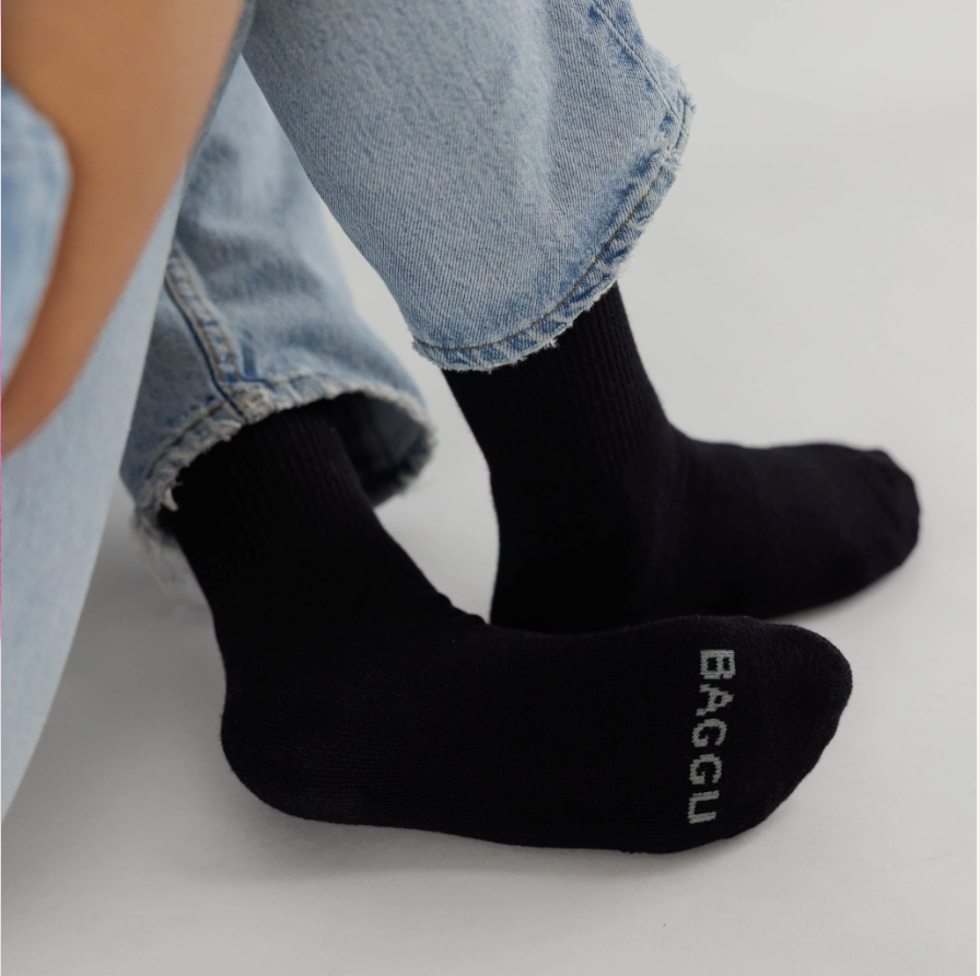 Ribbed Sock - Black