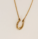 Lucky Horseshoe Necklace - Gold Plated