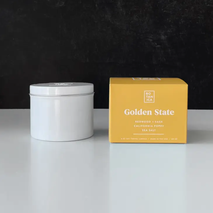 Golden State Travel Tin Candle