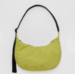 Medium Nylon Crescent Bag - Lemongrass