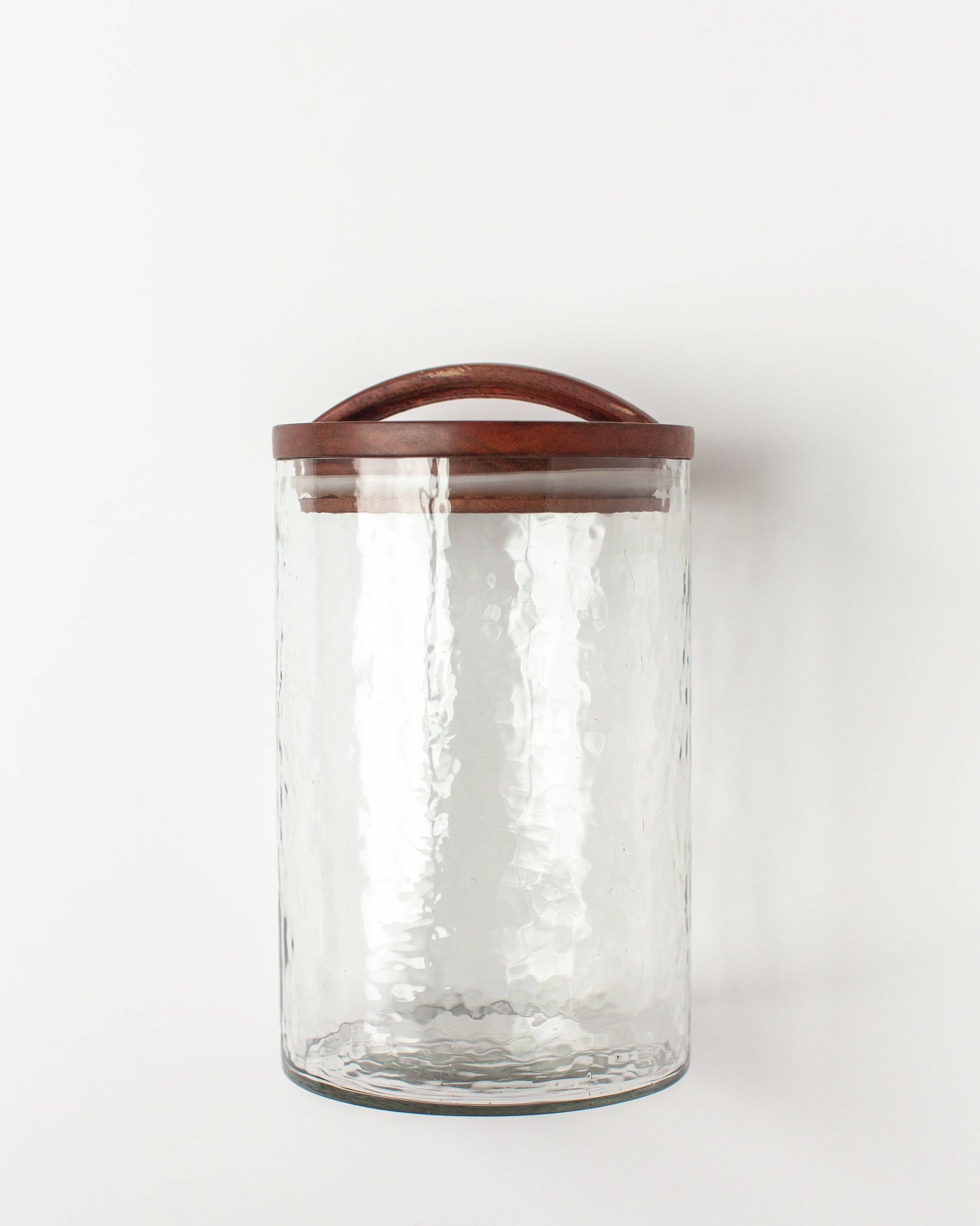 Elevate Your Space Handblown Hammered Glass Canisters