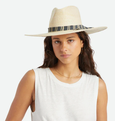 Leigh Straw Fedora - Natural/Multi – Genterie Supply Co display picture 1