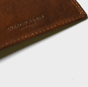 Slim Money Clip Wallet - Dark Brown