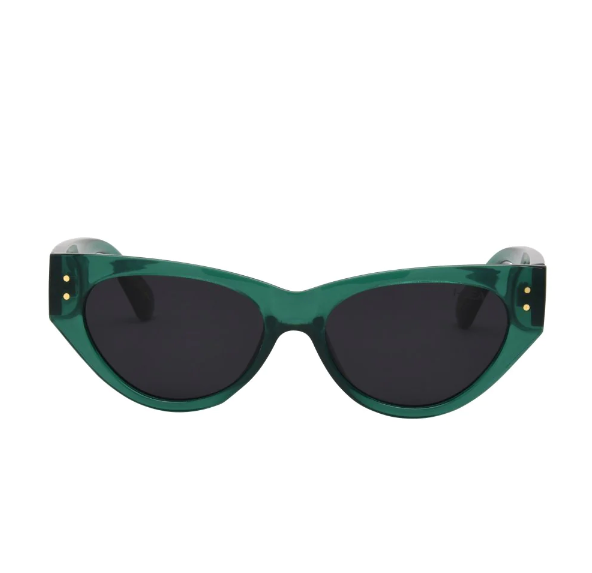 Carly Sunglasses - Hunter Green/Smoke Polarized