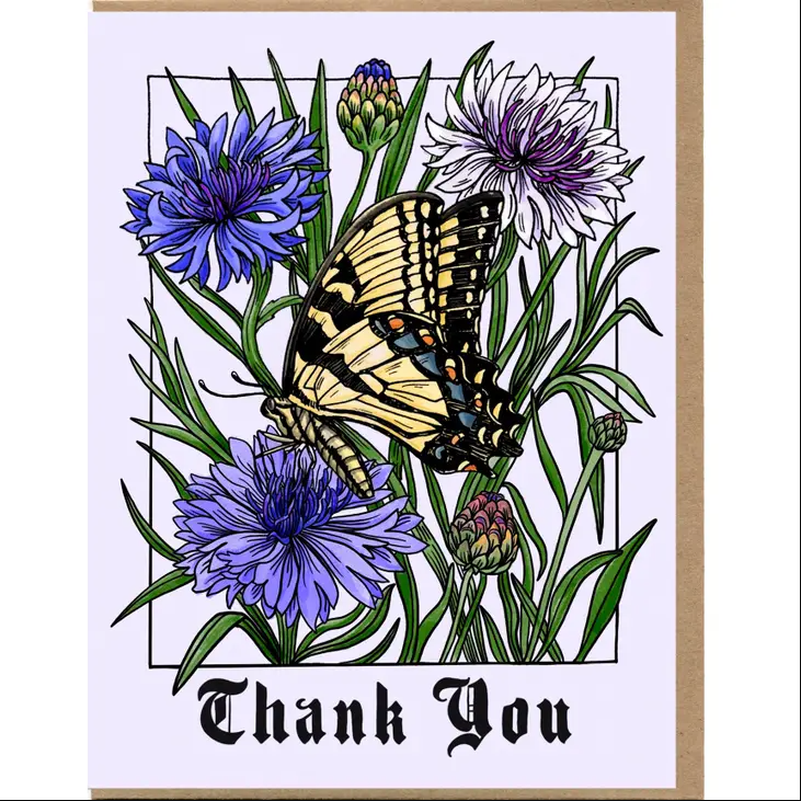 Thank You Butterfly Card