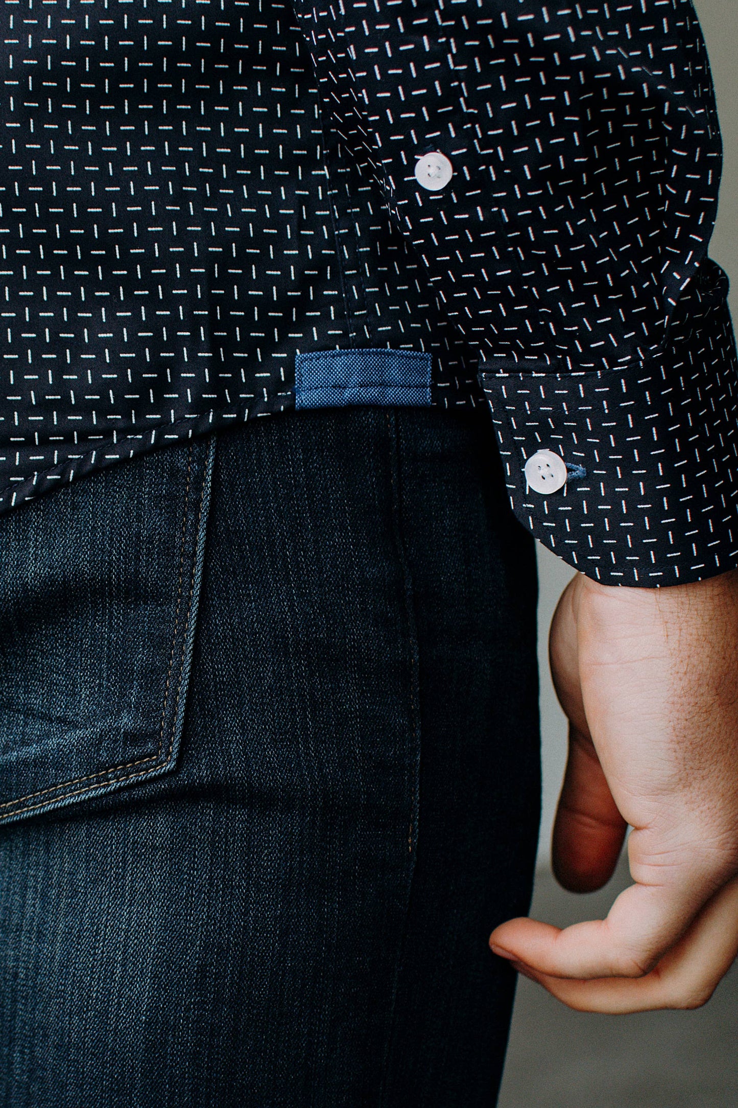 Finn Untuckable Slim Fit Dress Shirt