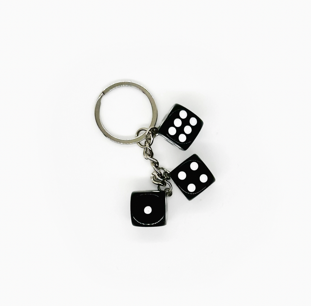 Triple Dice Key Chain - Black