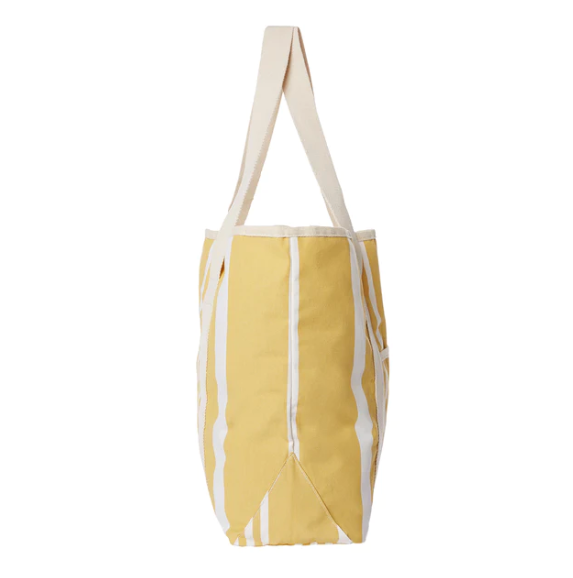 Beach Bag - Vintage Yellow Stripe