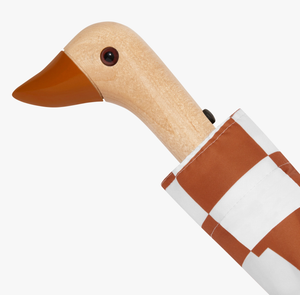 Duckhead Compact Mini Umbrella - Peanut Butter Checker