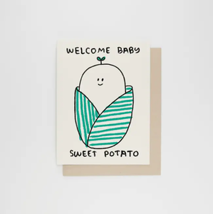 Sweet Potato Baby Card