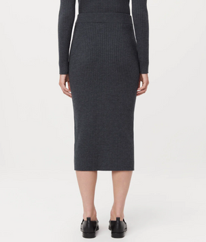 The Merino Sweater Skirt - Charcoal Grey