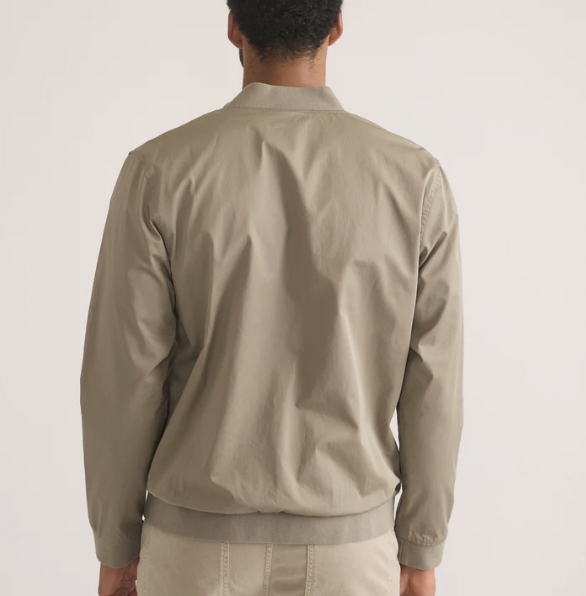 Rossland Wax Canvas Bomber - Vetiver