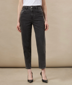 Linda Balloon Fit High Rise Jean - Washed Black