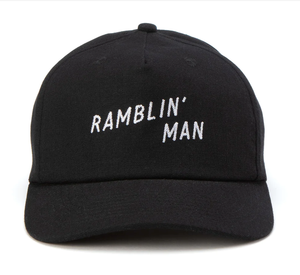 Ramblin' Man Hemp Snapback - Black