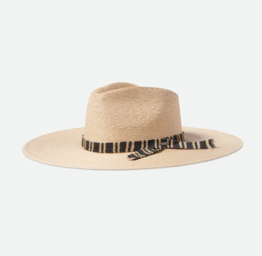 Leigh Straw Fedora - Natural/Multi