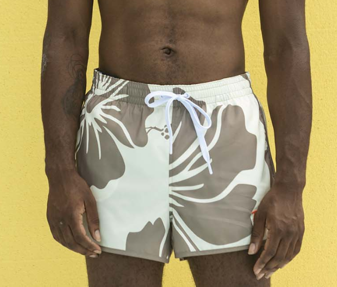 Hibiscus Tanning Swim Shorts