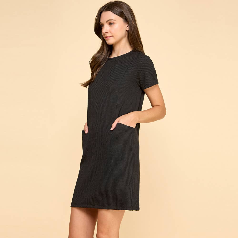 The Maren-Ribbed Pocket Dress