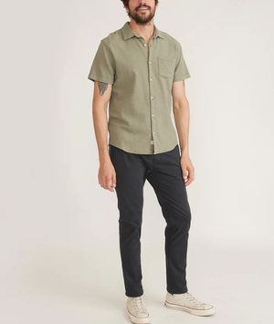 S/S Stretch Selvage Shirt - Vetiver
