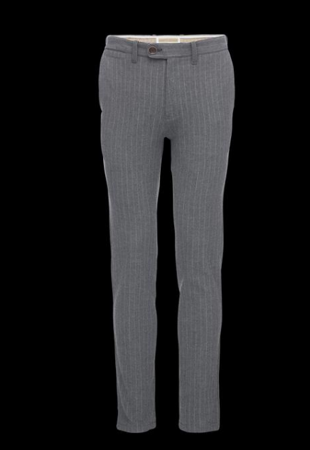 Thomas Dress Pant - Gray Stripe - Genterie Supply Co.