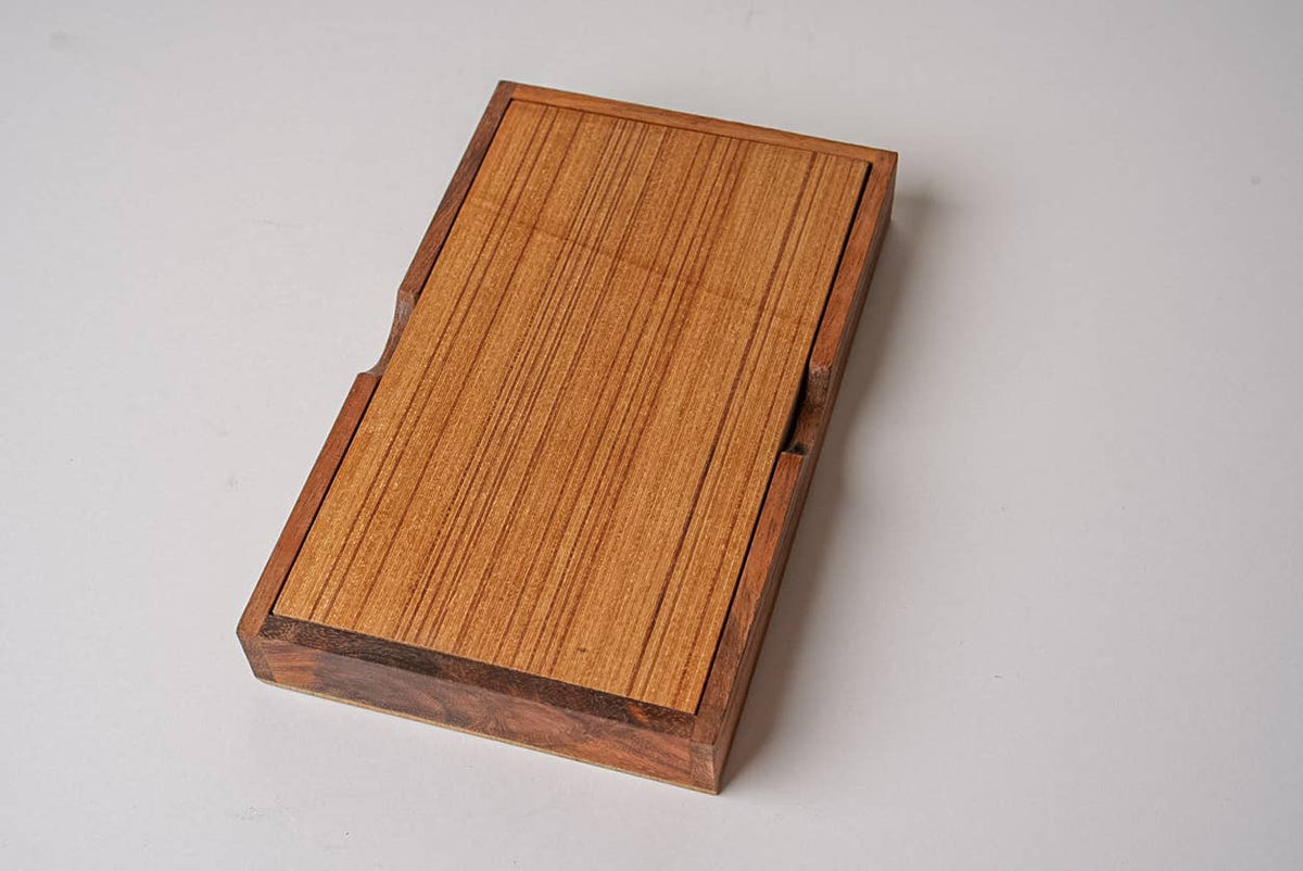 Wooden game on a light gray background