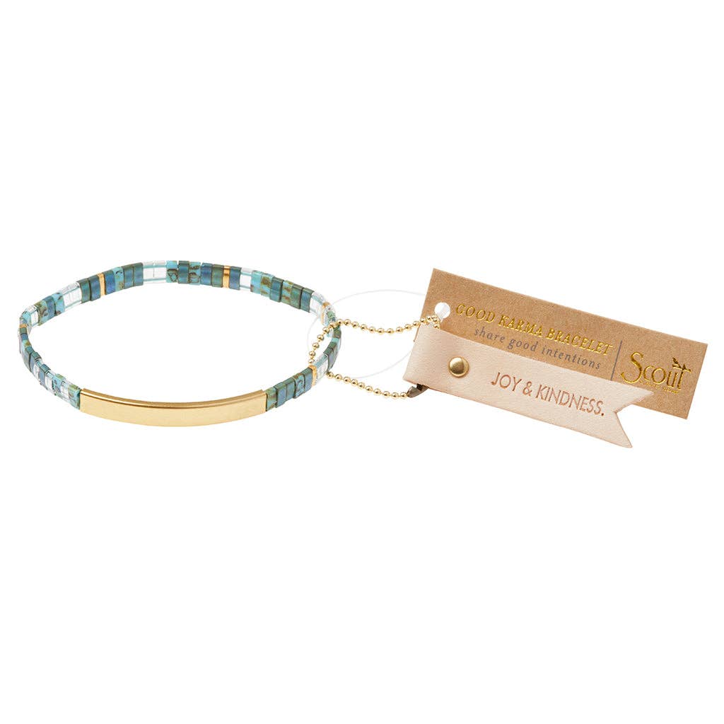 Bracelet with a wooden tag on a white background