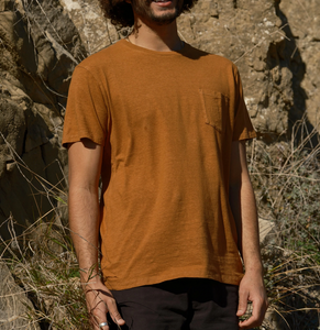 Hemp Pocket Tee - Almond