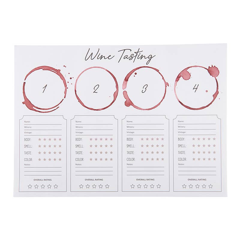 Wine tasting评分卡设计