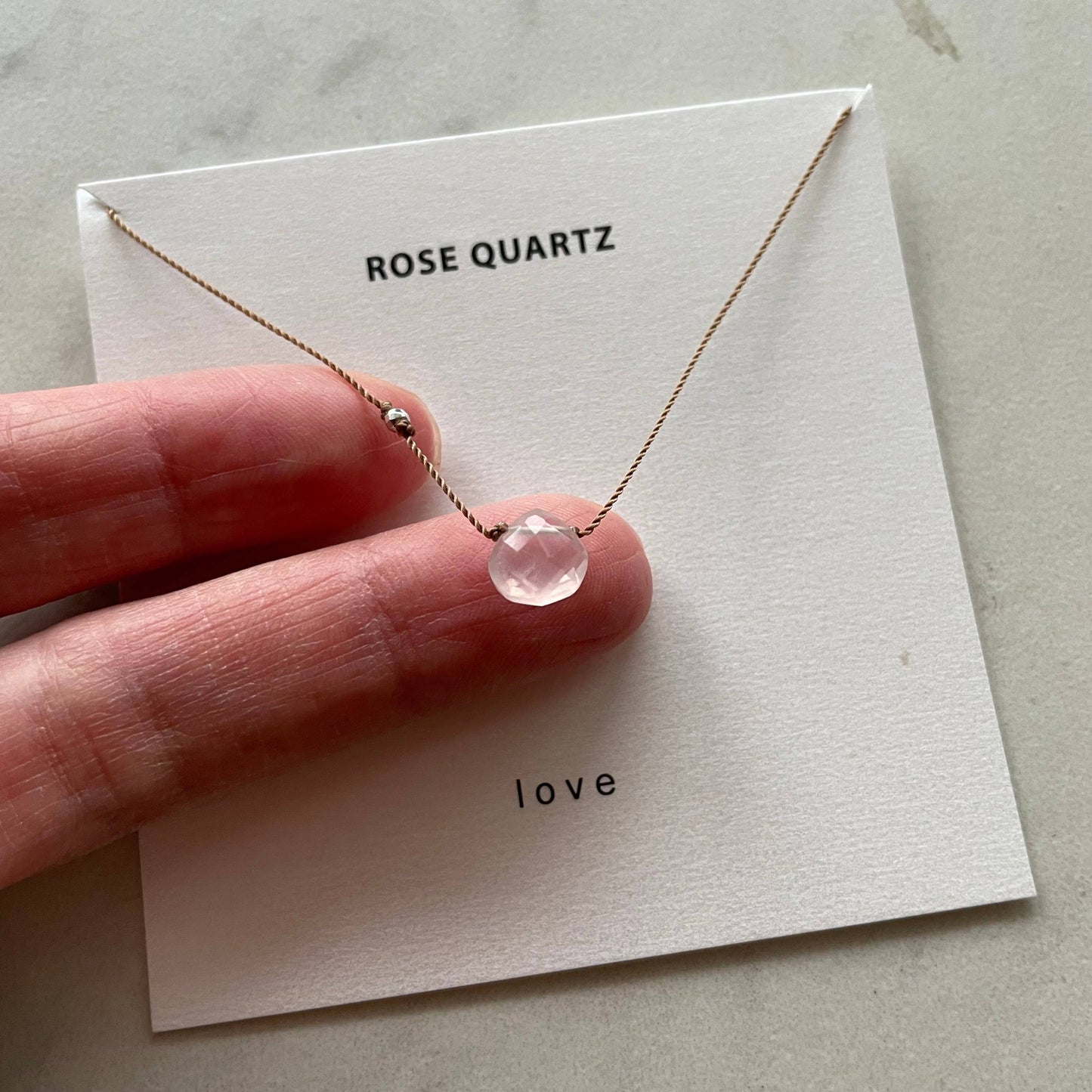 Rose Quartz Love Necklace