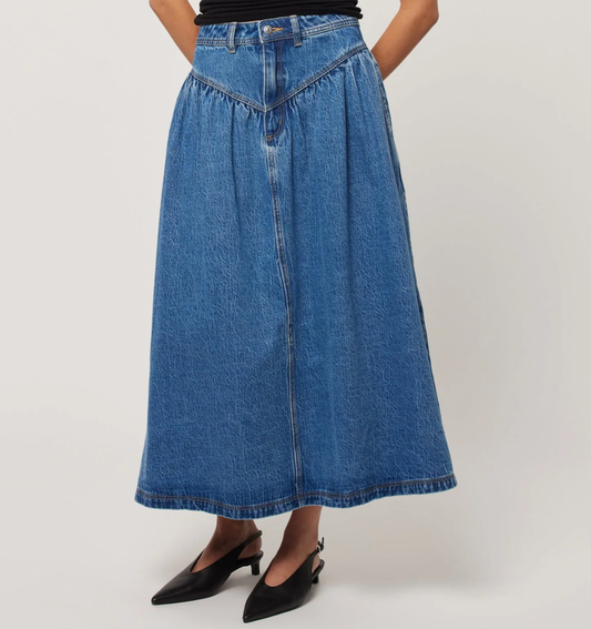 Leonie Skirt - River Blue