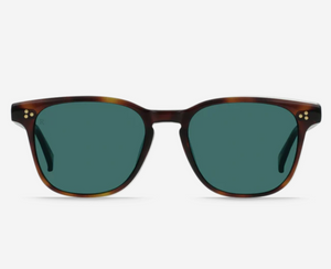 Alvez Sunglasses - Recycled Black / Green Polarized