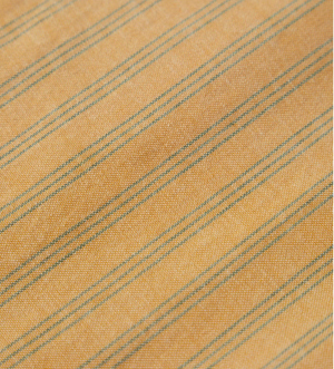 Cru Oxford Stripe Shirt - Curry/Ivy Green