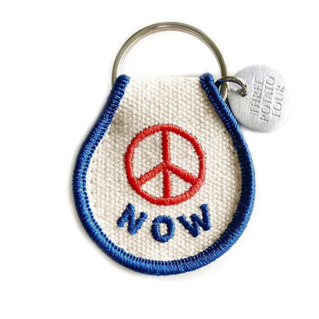 Peace Now Patch Keychain