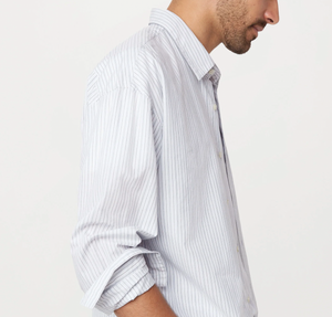 Loose Poplin Shirt - Pastel Blue