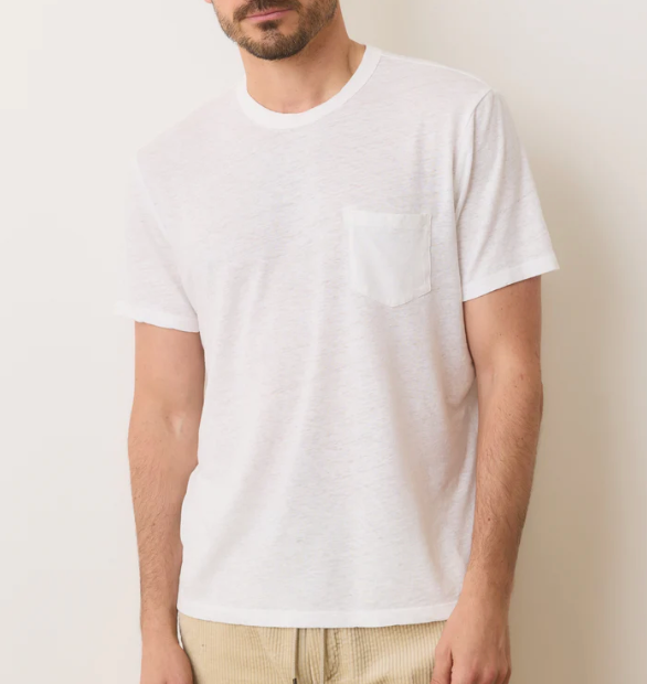 Relaxed Hemp Cotton Tee - White