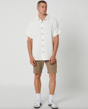 Bon Weave Shirt - Bone