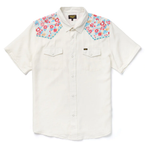 Flora Amarillo S/S Snap Shirt - Vintage White