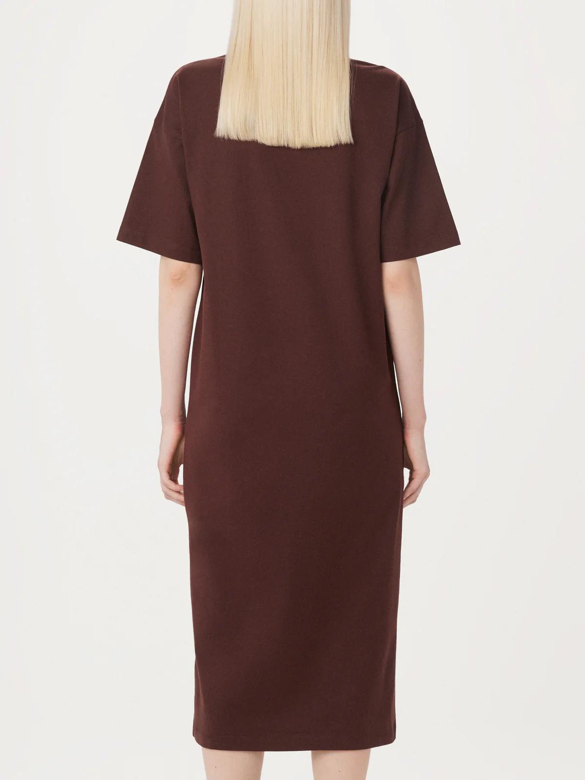 The Maxi T-Shirt Dress - Mahogany